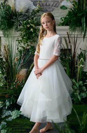 Long Sleeve Horsehair Dress FR06N