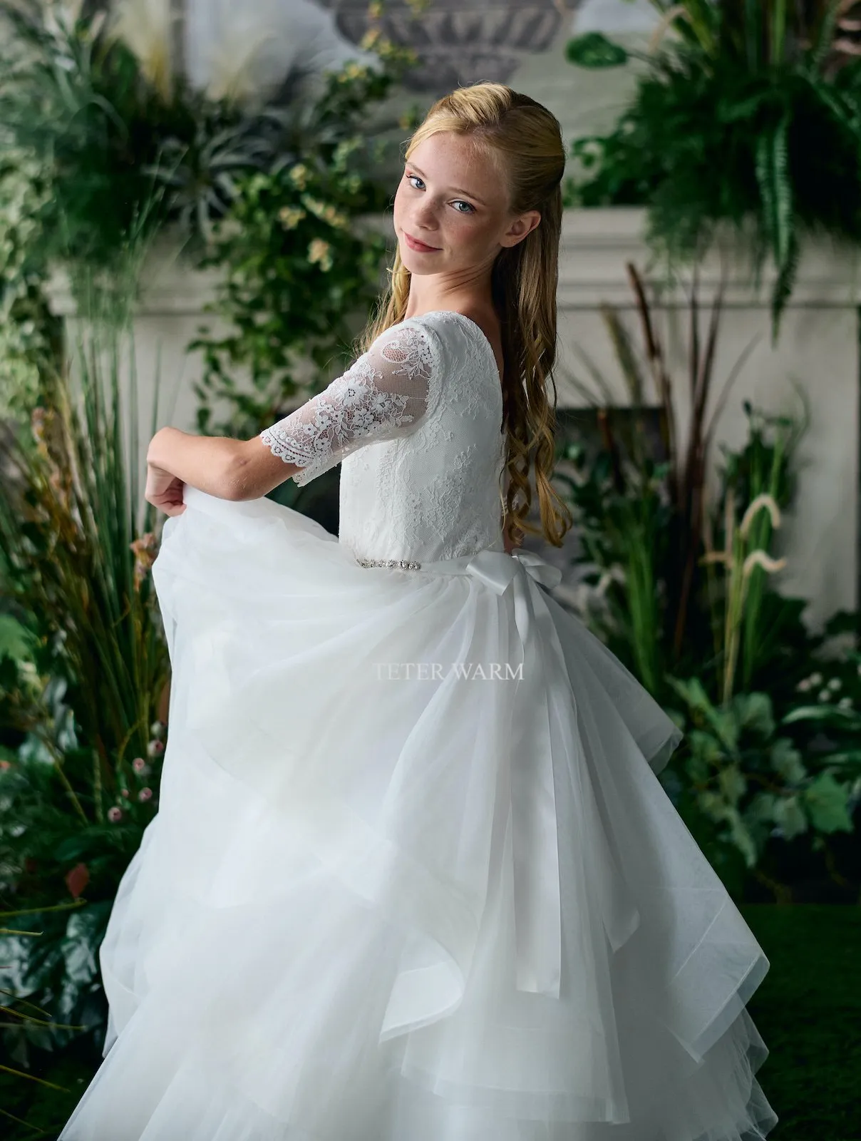 Long Sleeve Horsehair Dress FR06N