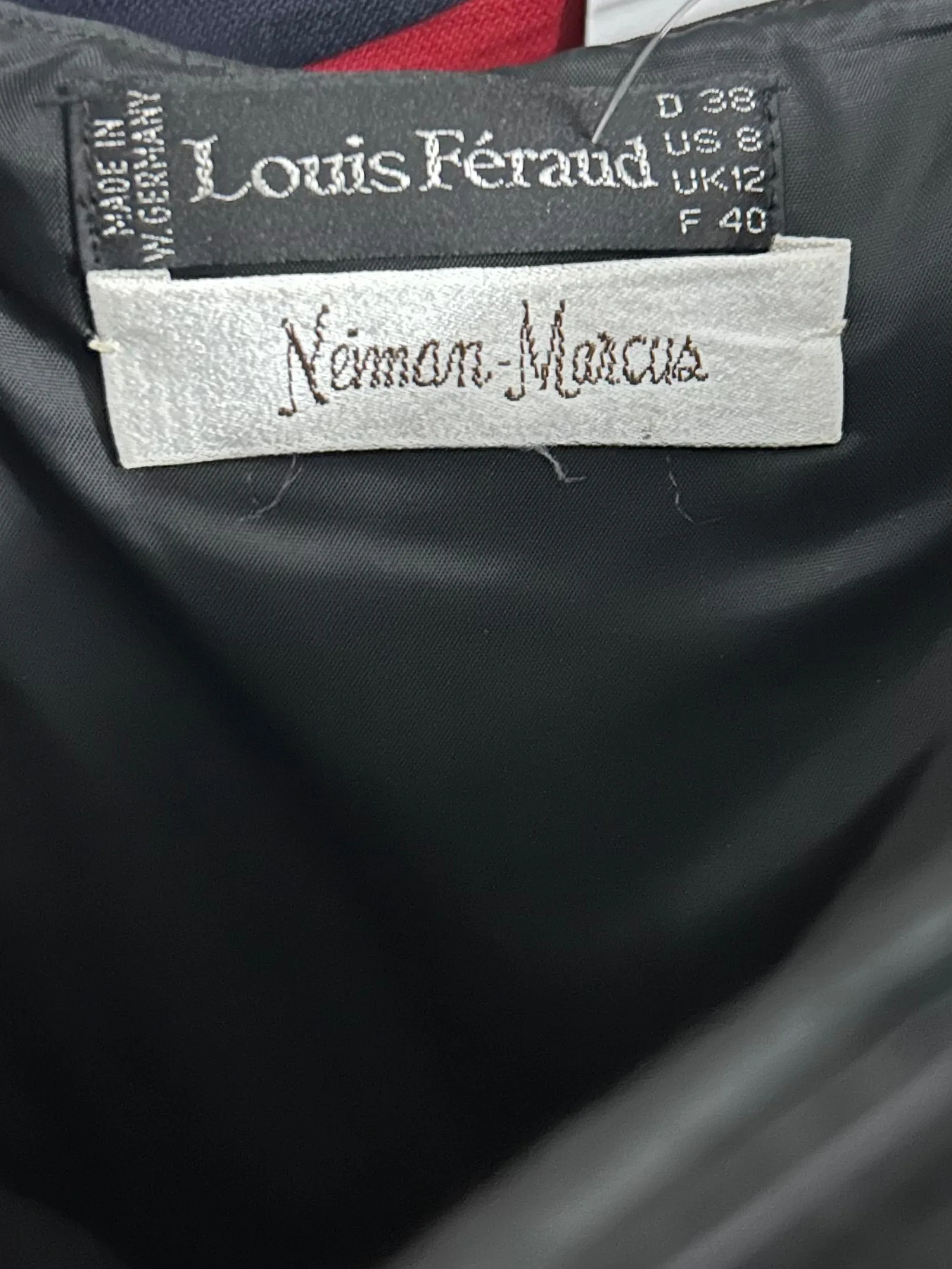 LOUIS FERAUD- 1980s Strapless Black Satin Cocktail Dress, Size 4