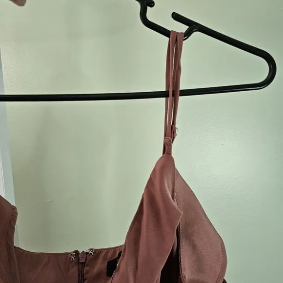 Lulus Lets Celebrate Tonight Asymmetrical Satin Party Dress Size 12