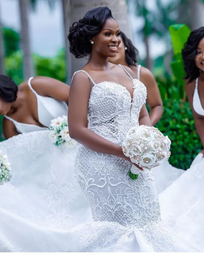 Luxury Mermaid Wedding Dress Also Available in Plus Size Handmade Beading Stunning