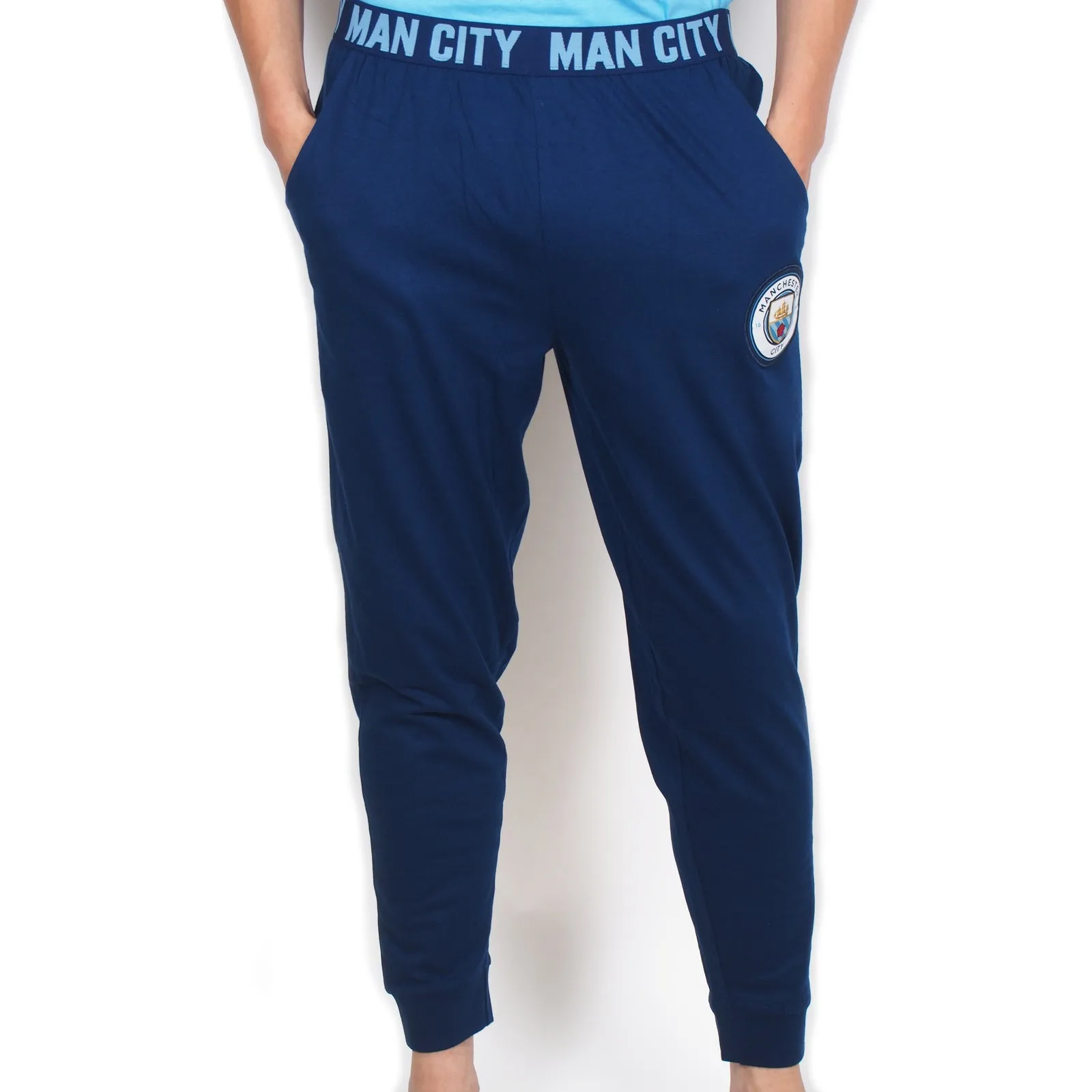 Manchester City FC Mens Pyjamas Long