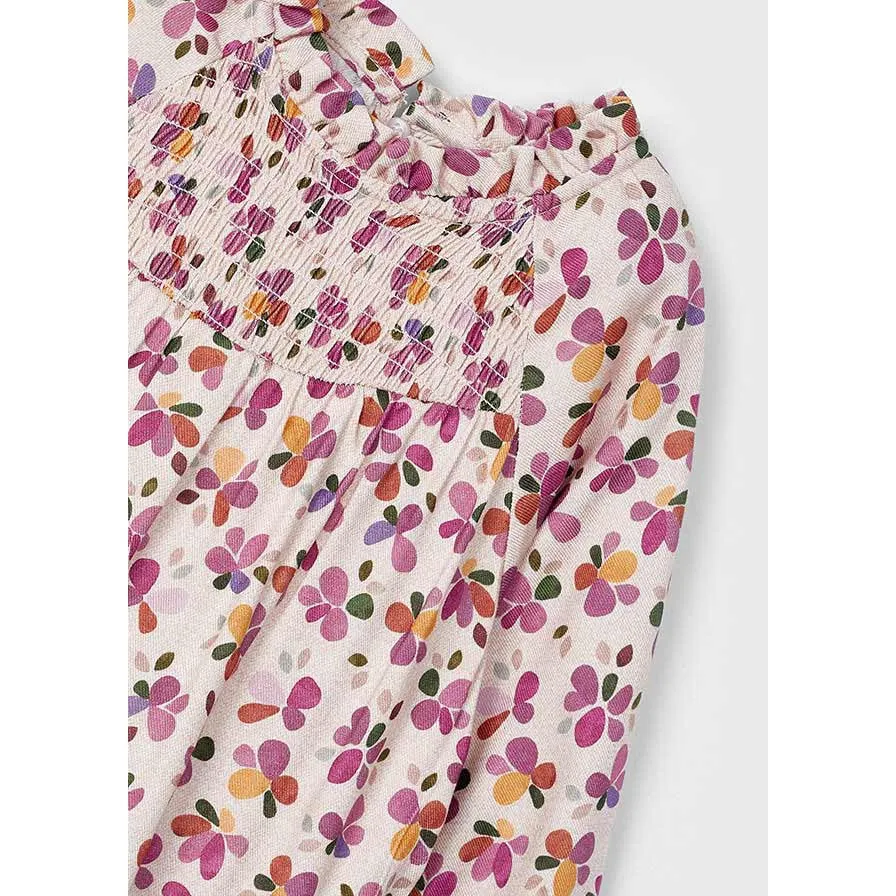 Mayoral Multicolor Floral Drop Waist Dress