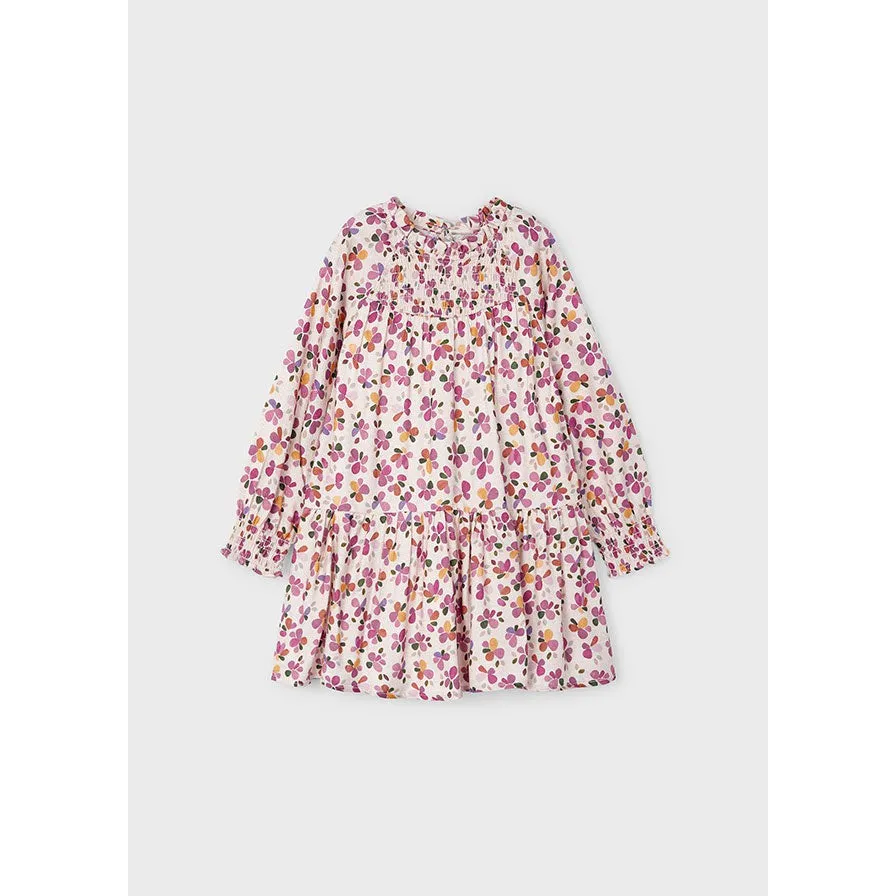 Mayoral Multicolor Floral Drop Waist Dress
