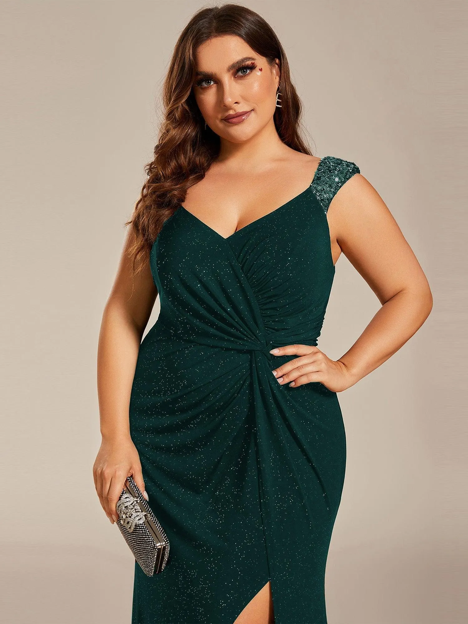 MEILLEURS CHOIX Robe vert foncé