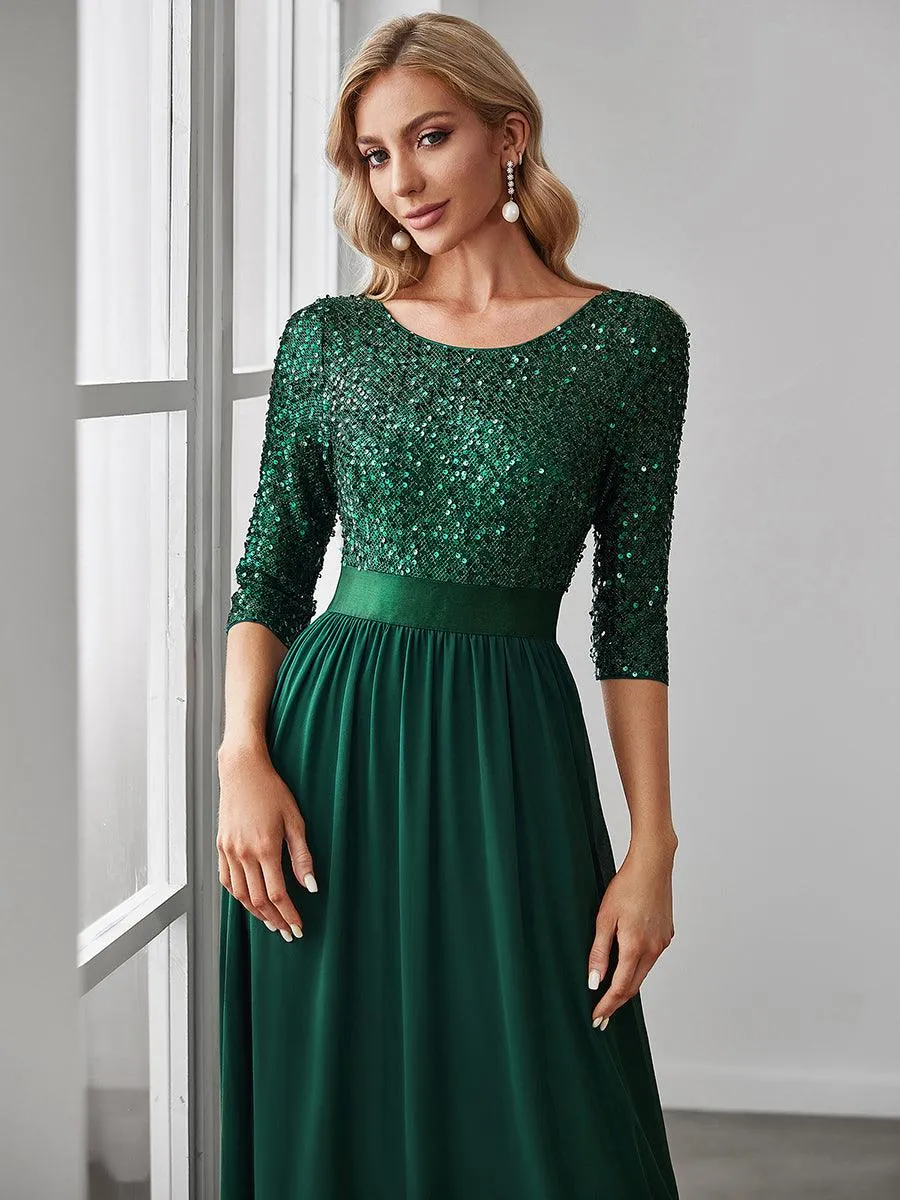 MEILLEURS CHOIX Robe vert foncé
