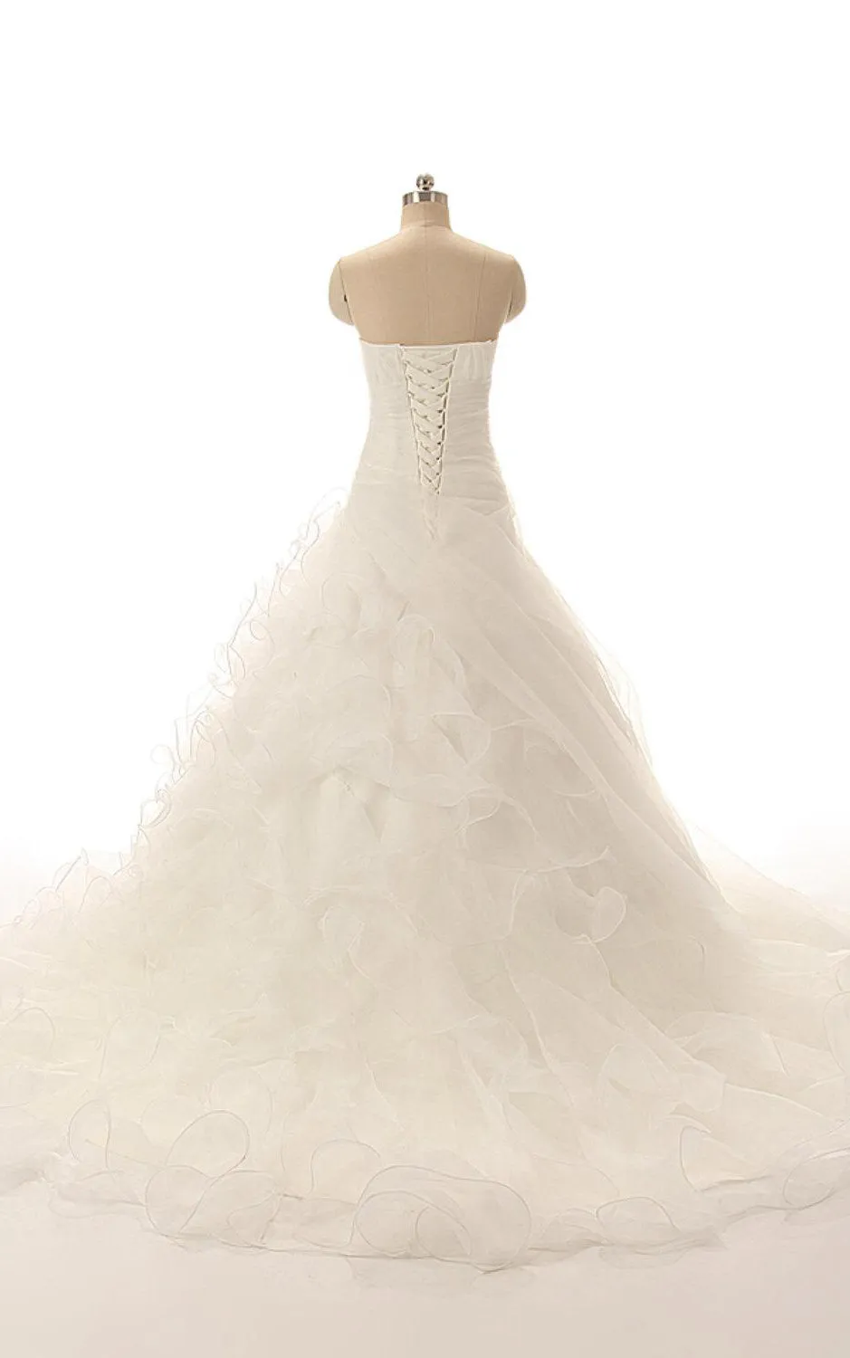Modern Sweetheart Ball Gown With Ruffles and Crisscross Ruching