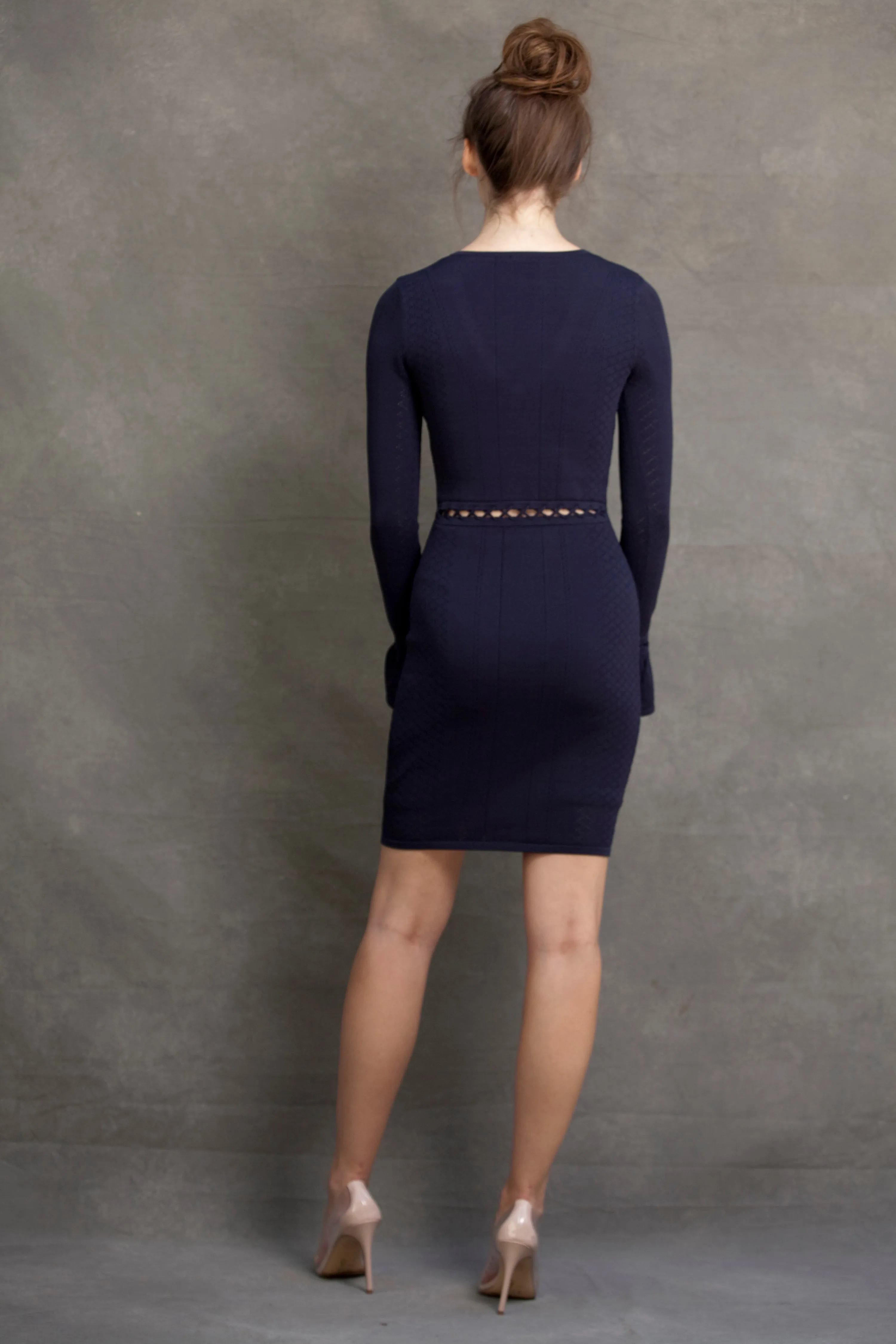 Natasha V Neck Bell sleeve dress