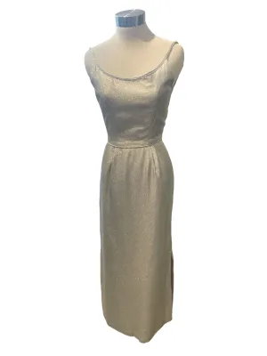 Norwegian Winter - SIlvery Shimmer Evening Cocktail Dress