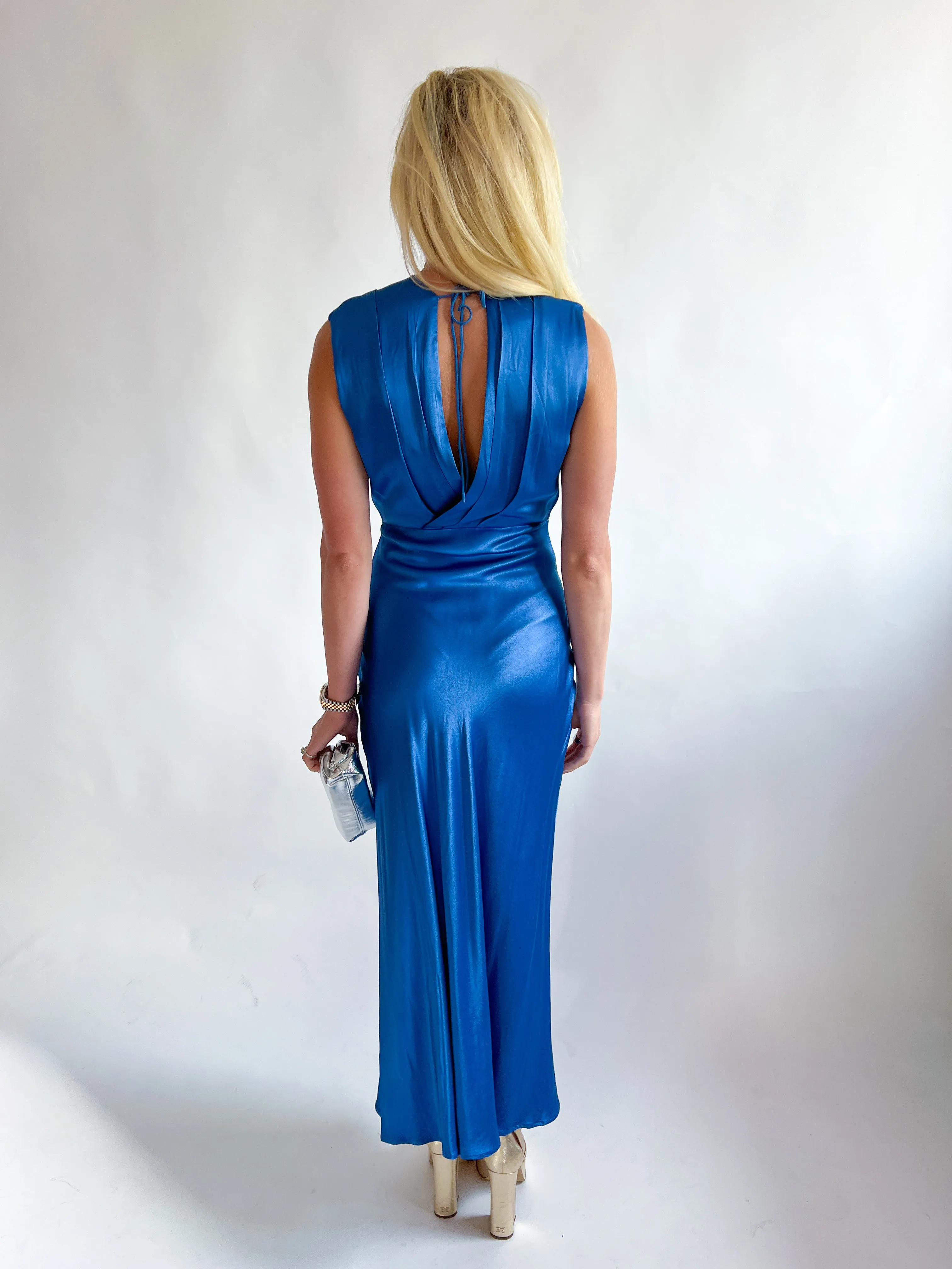 Odella V Neck Midi Dress