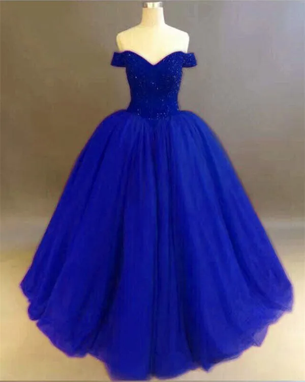Off The Shoulder Dark Red Quinceanera Dresses with Rhinestones Beaded Elegant Puffy Ball Gowns Sweet 15 Dress Vestido