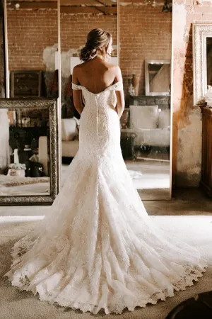 Off-the-shoulder Lace Off-the-shoulder Bridal Dress Wedding 2020