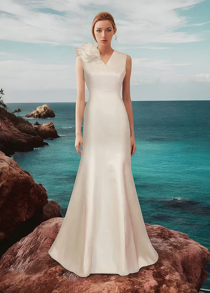 Olympia V-Neck Evening Gown