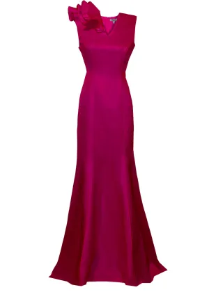 Olympia V-Neck Evening Gown