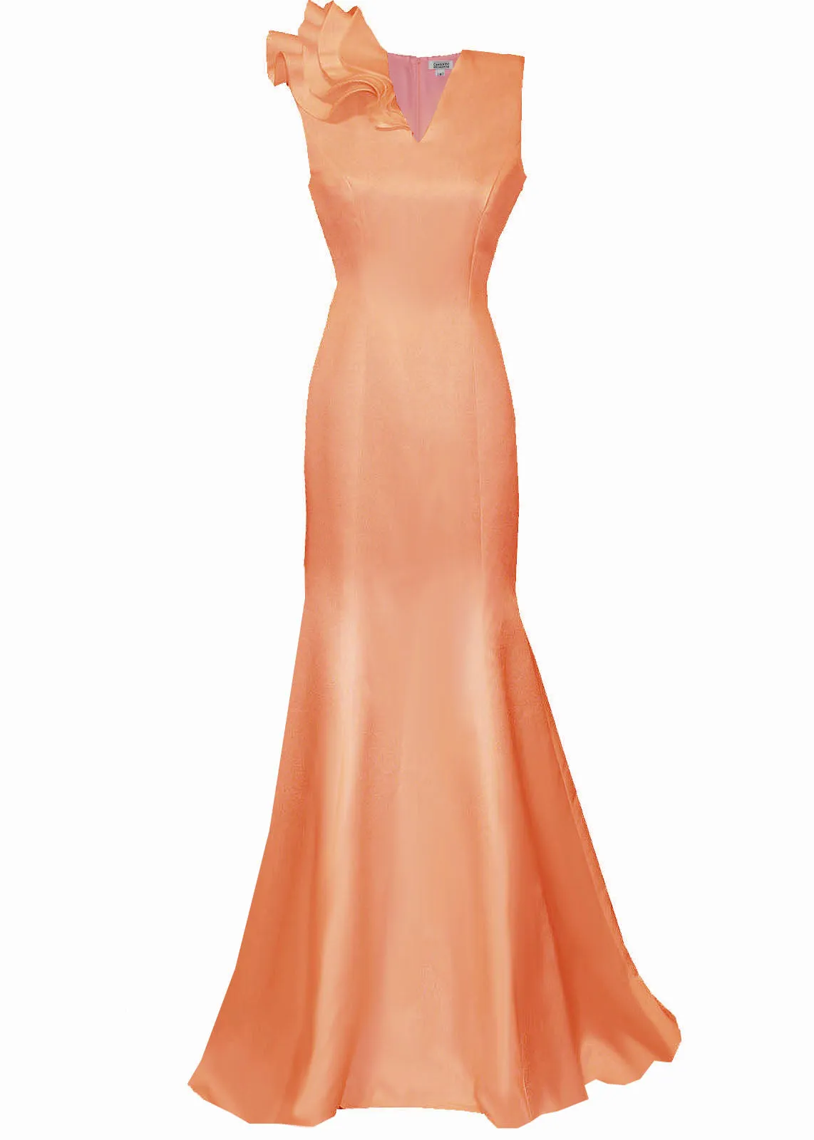 Olympia V-Neck Evening Gown