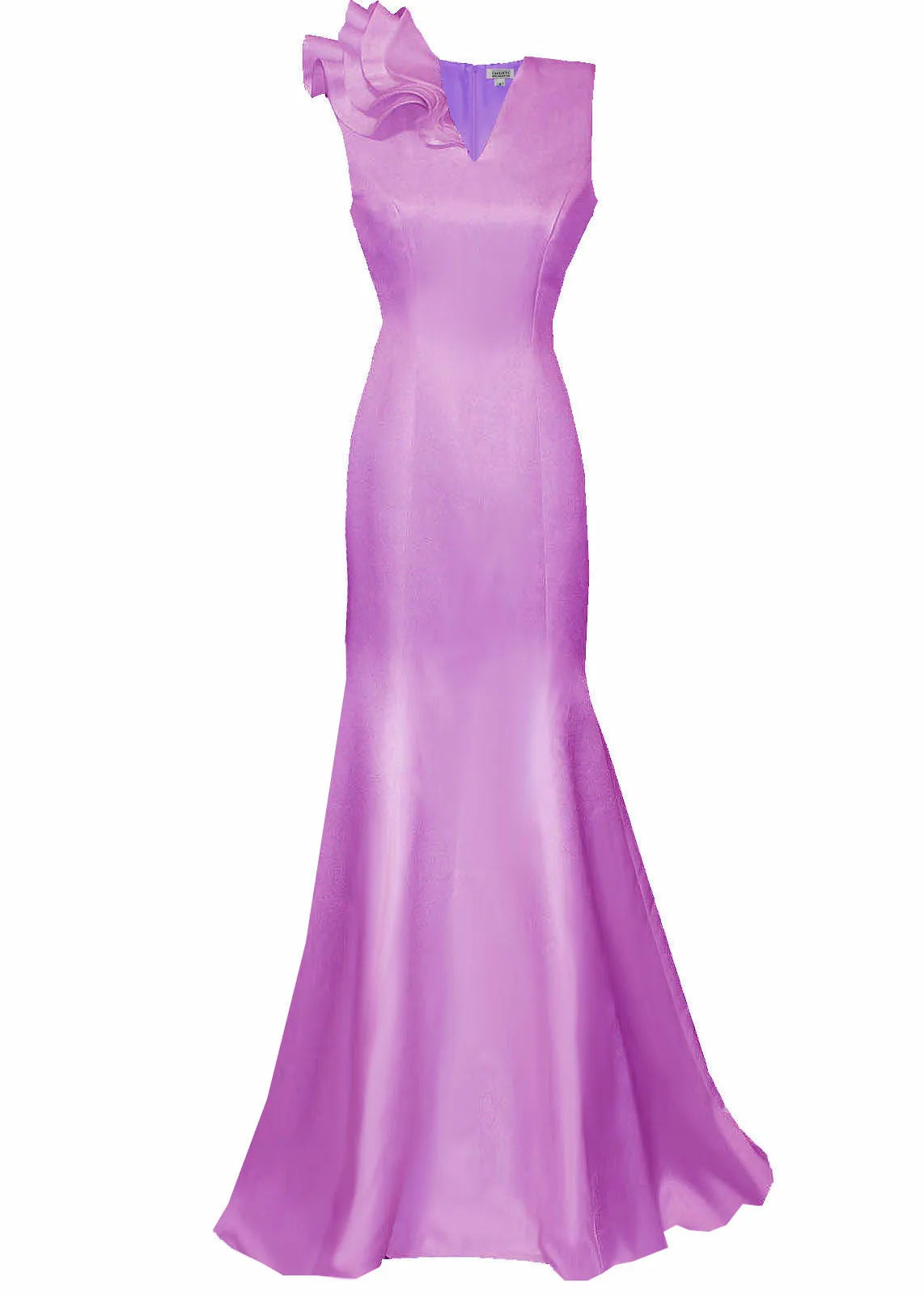 Olympia V-Neck Evening Gown