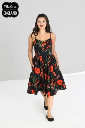 Poppy 50's Dress - Black -