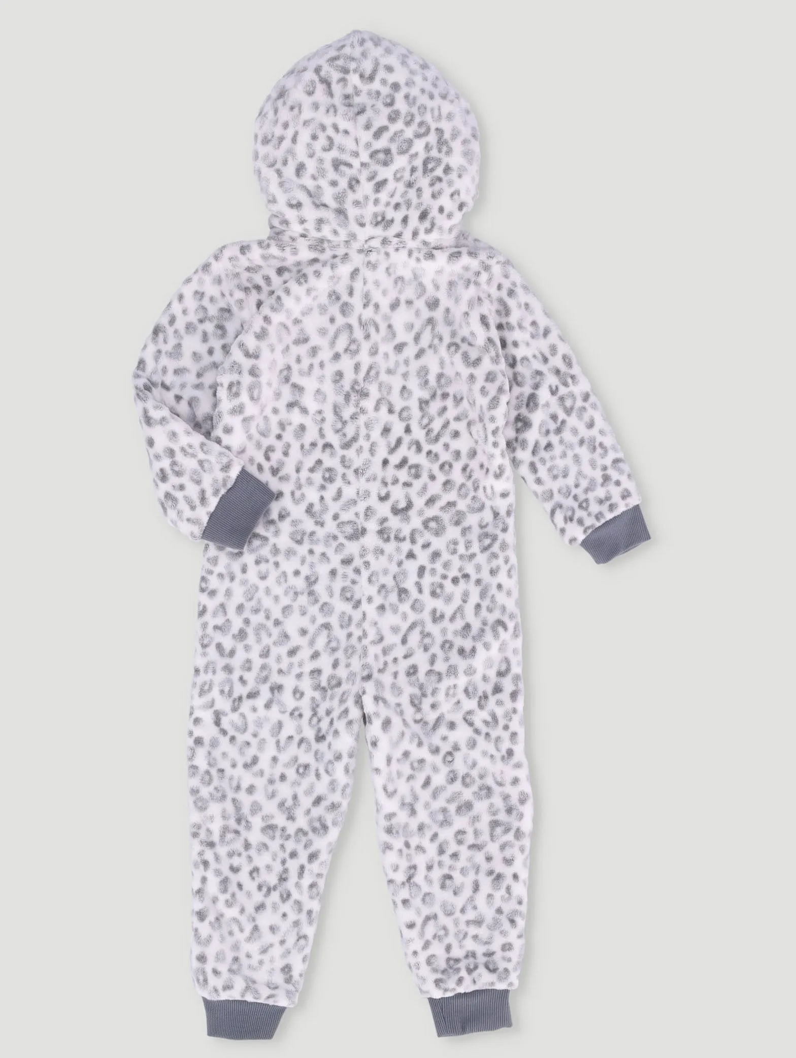 Pre-Girls Leopard Jacquard Onesie - White