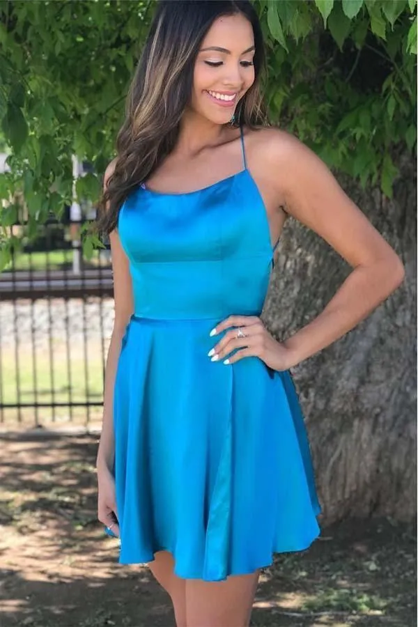 Princess Straps Short Prom Dress Wine Red Homecoming Dress HD0055