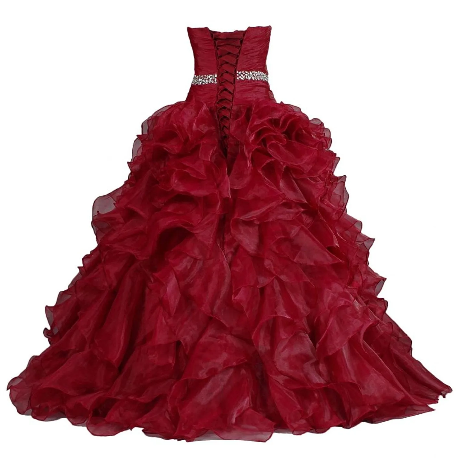 Quinceanera Ruffle Prom Dress