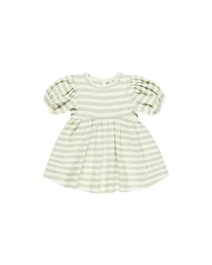 Quincy Mae Darla Dress || Mint Stripe