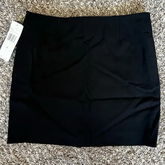 Ralph by Ralph Lauren NWT Wool Tuxedo Black Mini Skirt Satin Stripes Size 2‎