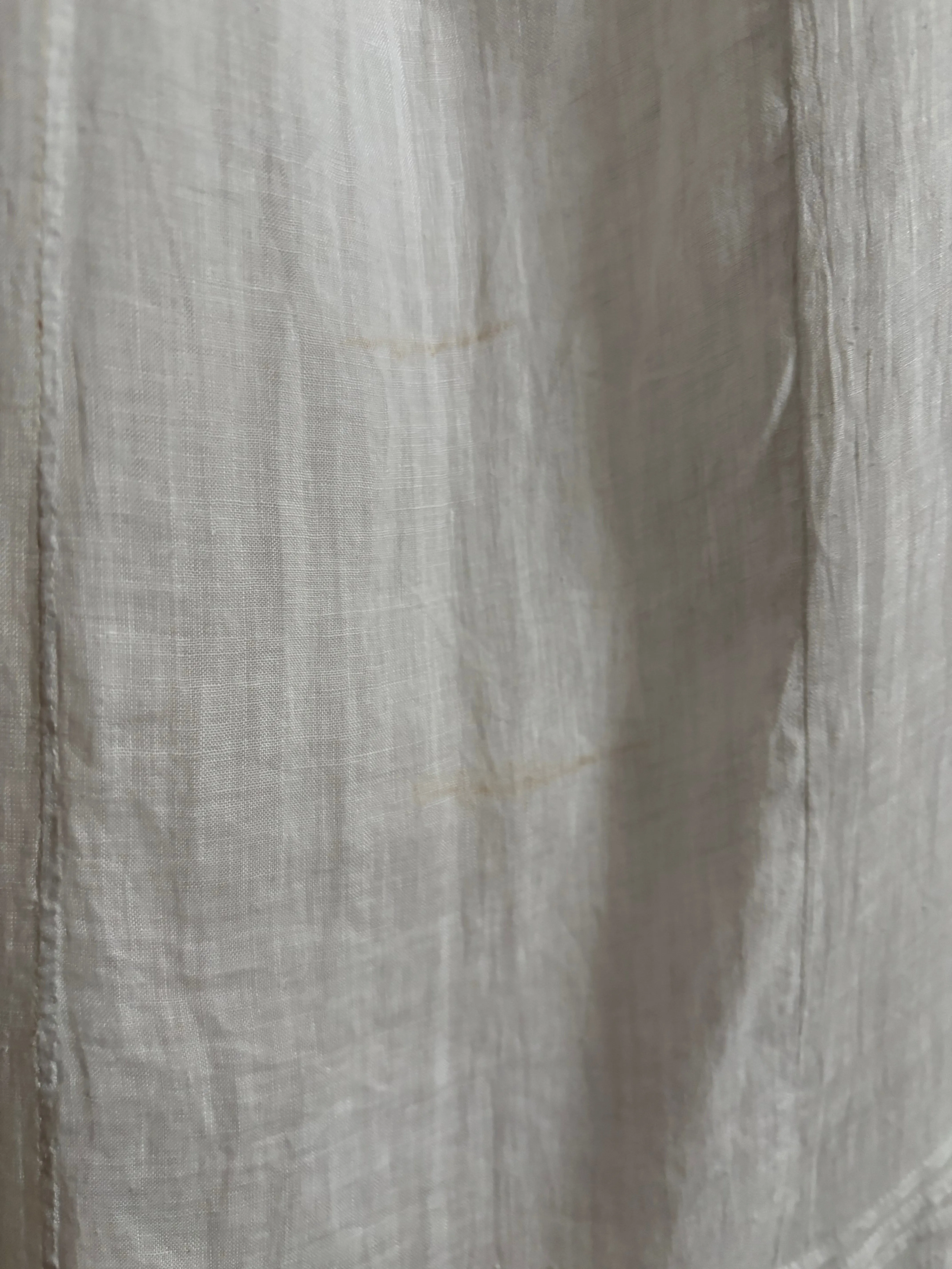 Reserved - Early 1900s Batiste Cotton & Split Sleeve Lace Trousseau Gown
