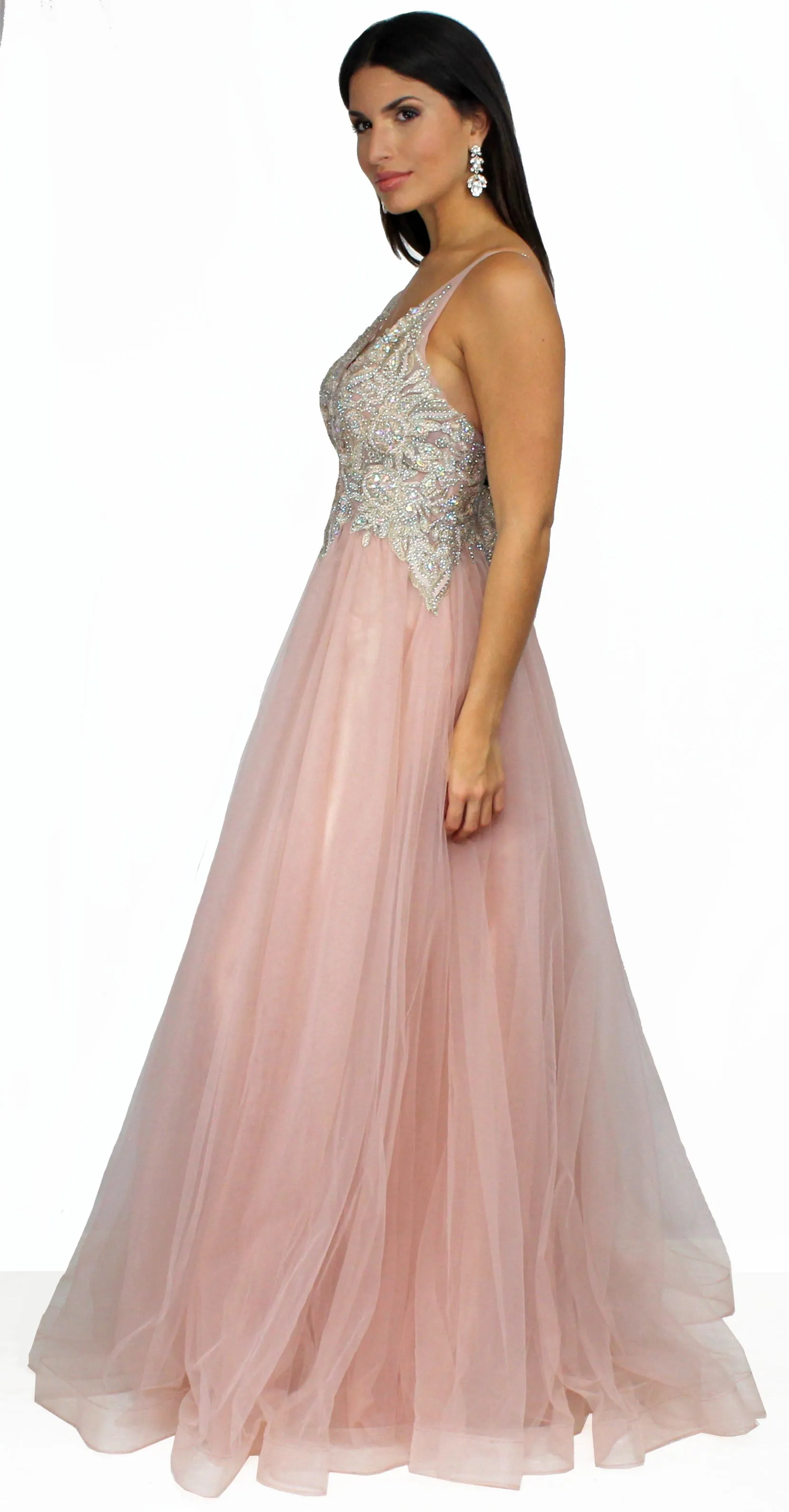 Romance Language Mauve Formal Gown