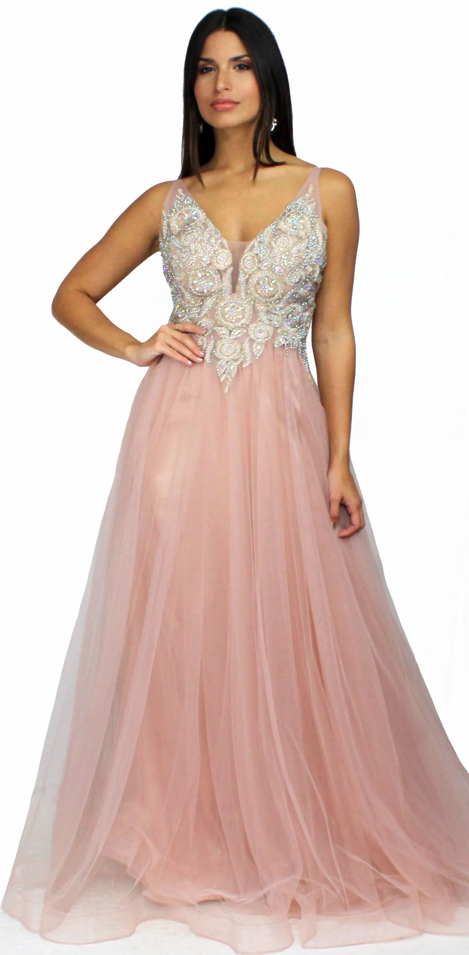 Romance Language Mauve Formal Gown