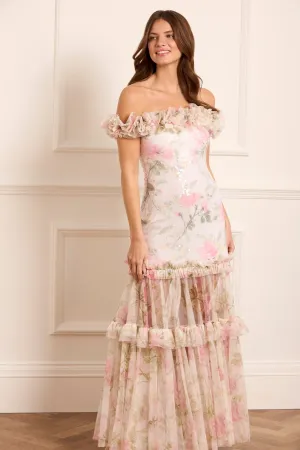 Rose Tallulah Off-Shoulder Gown