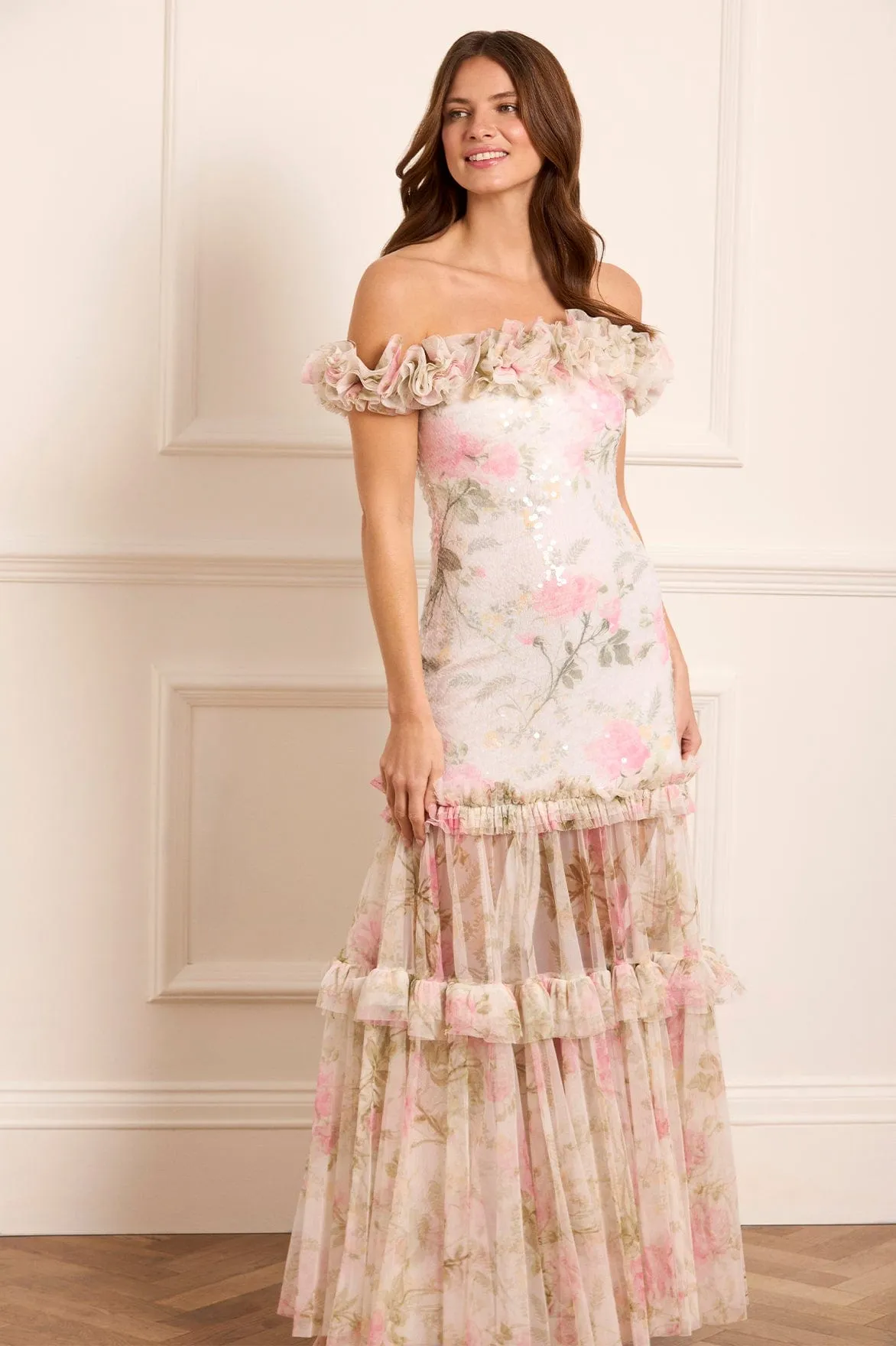 Rose Tallulah Off-Shoulder Gown