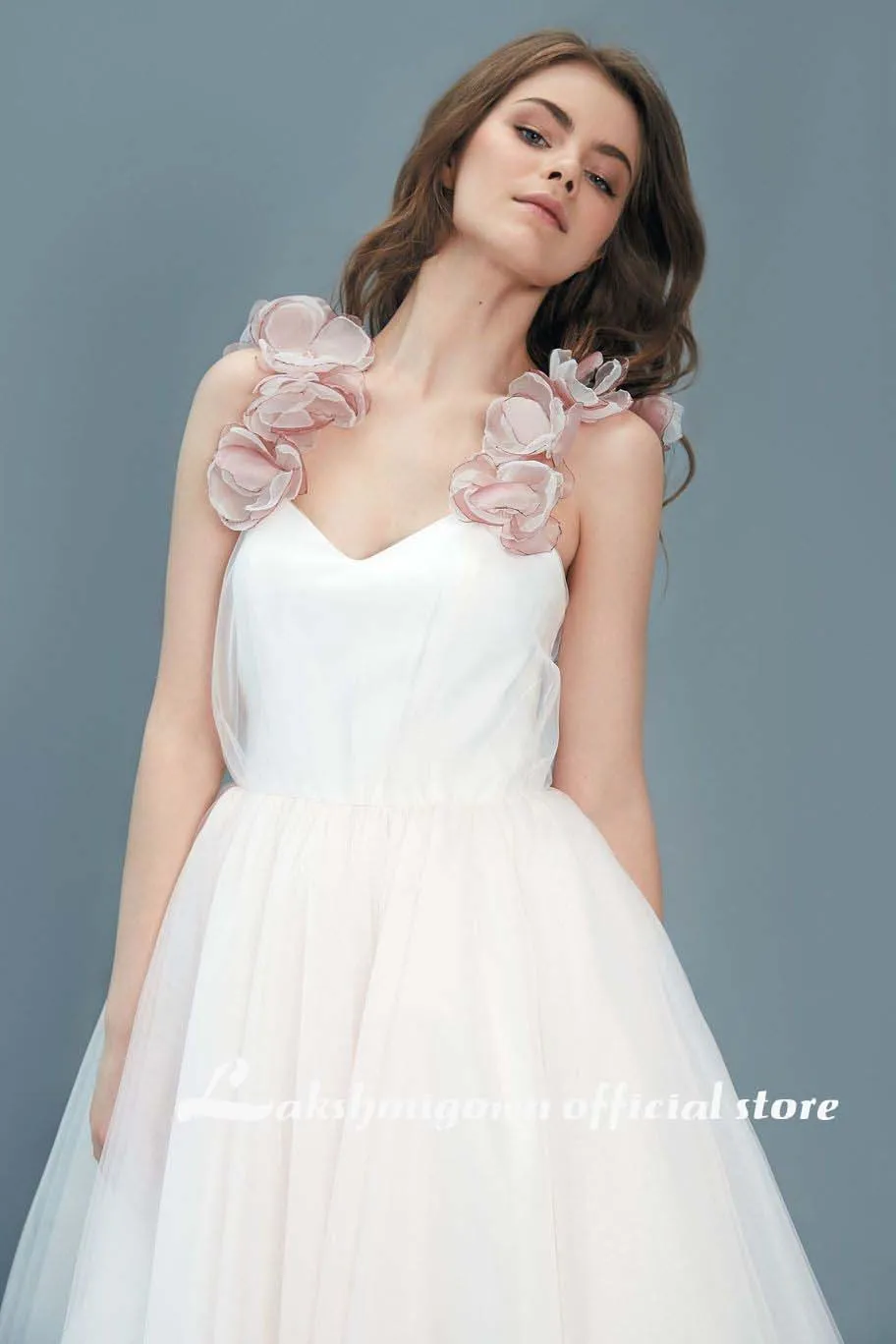 Roycebridal Elegant Short A Line Wedding Dresses with flower Sweetheart  Appliques Ankle Length Plus Size Custom Made Bridal Gown