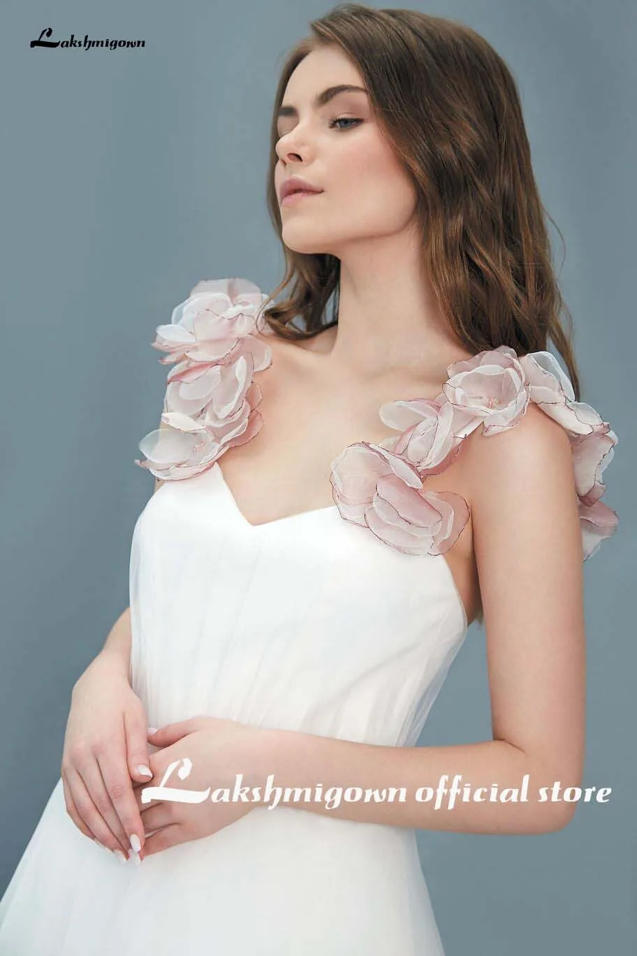 Roycebridal Elegant Short A Line Wedding Dresses with flower Sweetheart  Appliques Ankle Length Plus Size Custom Made Bridal Gown