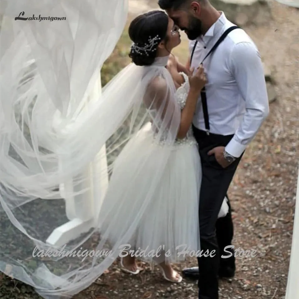 Roycebridal Fantastic Short Strapless Corset Pearl Beaded Bridal Gowns Wedding Dresses