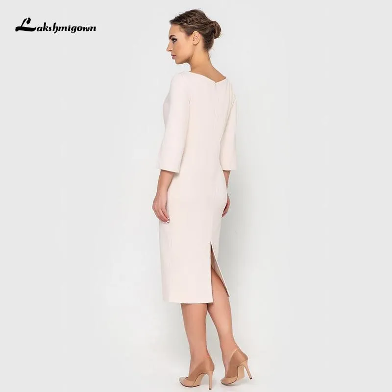 Roycebridal Simple Mother of the Dride Dresses White Short Cocktail Dress