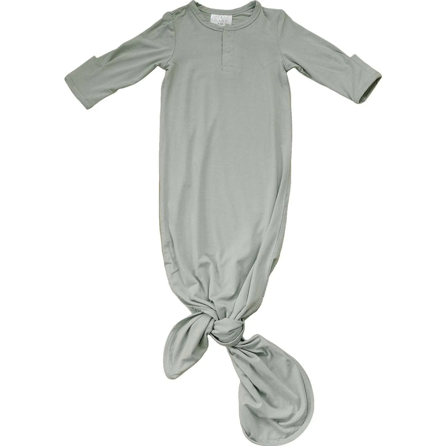 Sage Bamboo Knotted Gown