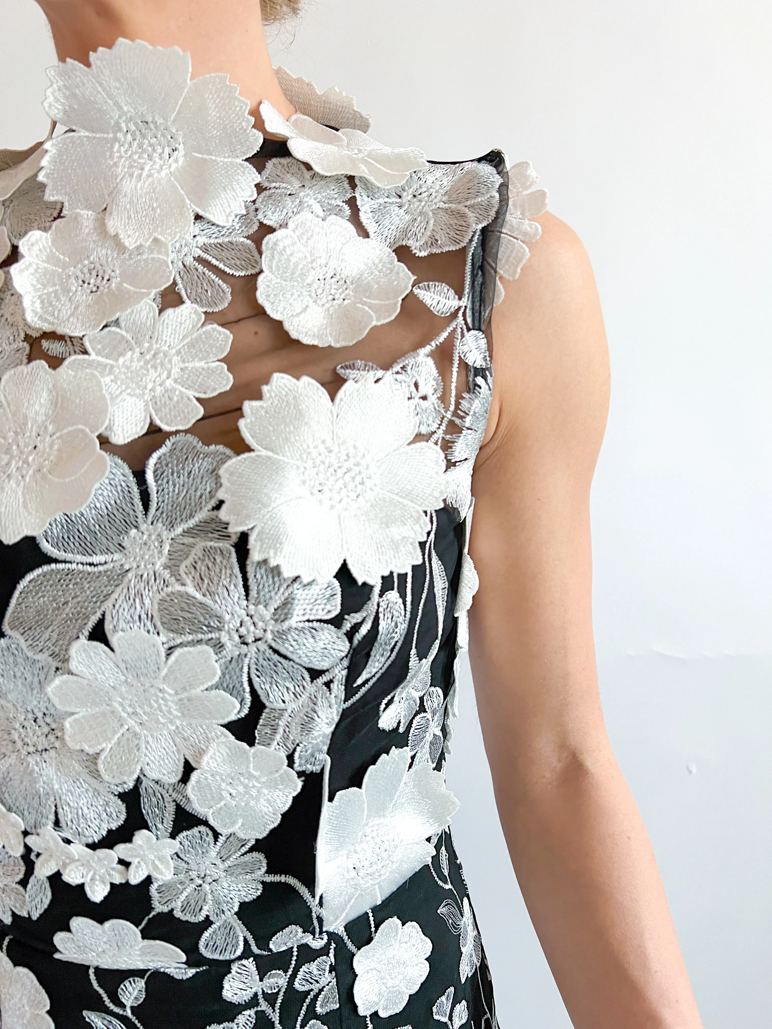 Selene 3D Floral Cocktail Dress