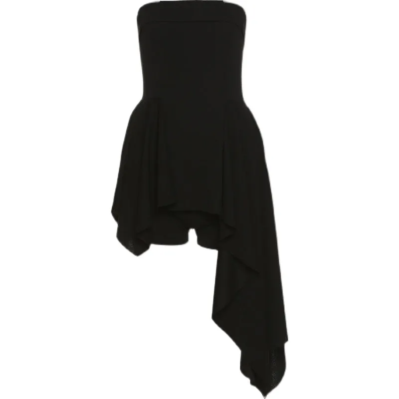 Sexy Tube Top Irregular Dress YC50107