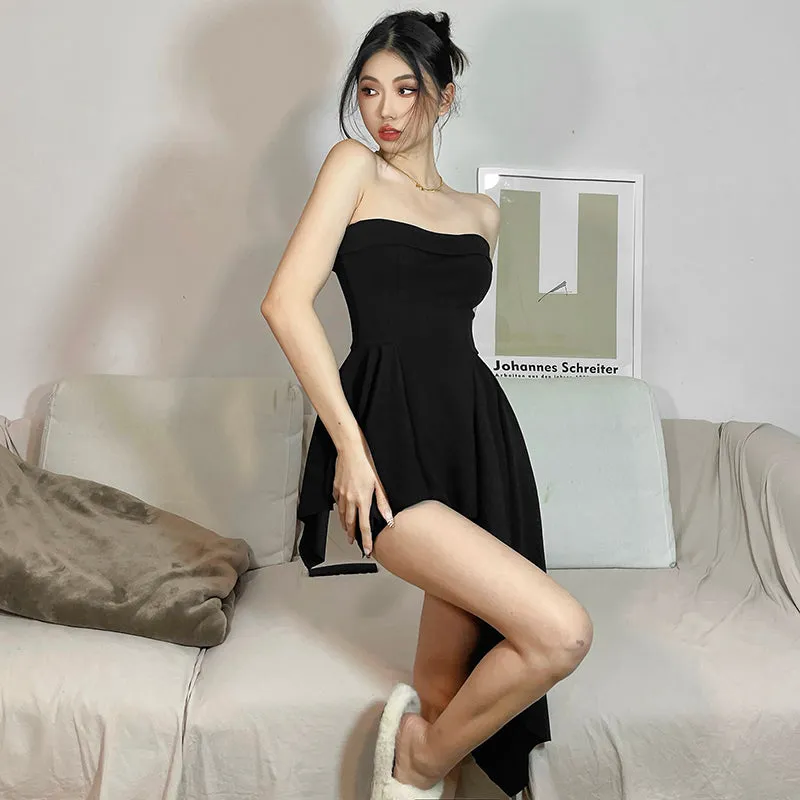 Sexy Tube Top Irregular Dress YC50107