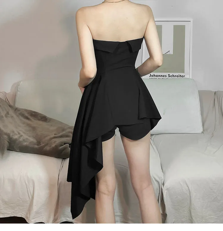 Sexy Tube Top Irregular Dress YC50107