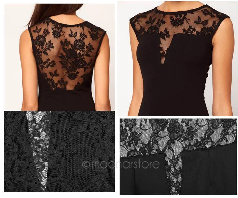 Sleeveless Slim Hip Sexy Lace Dress