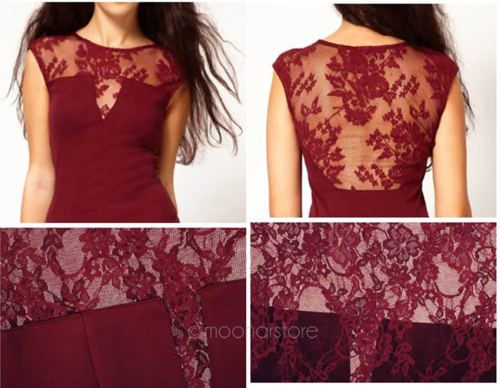 Sleeveless Slim Hip Sexy Lace Dress