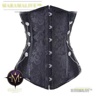 Steampunk Palace Jacquard Tummy Tuck Steel Body Shaper