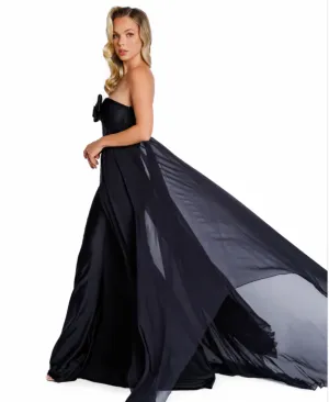 Strapless Chiffon Gown