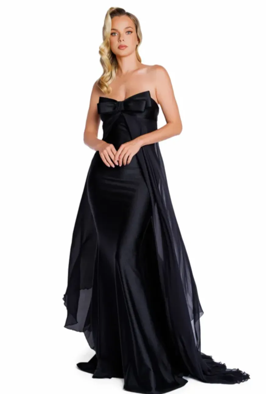 Strapless Chiffon Gown