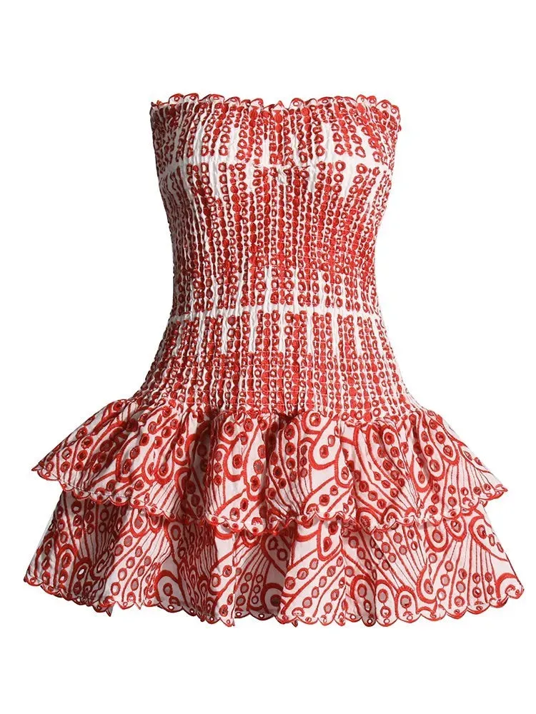 Strapless High Waist  Slimming Dress