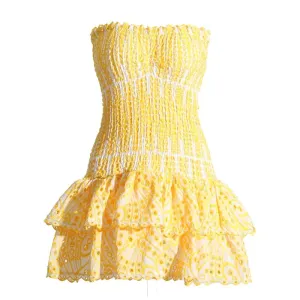 Strapless High Waist  Slimming Dress