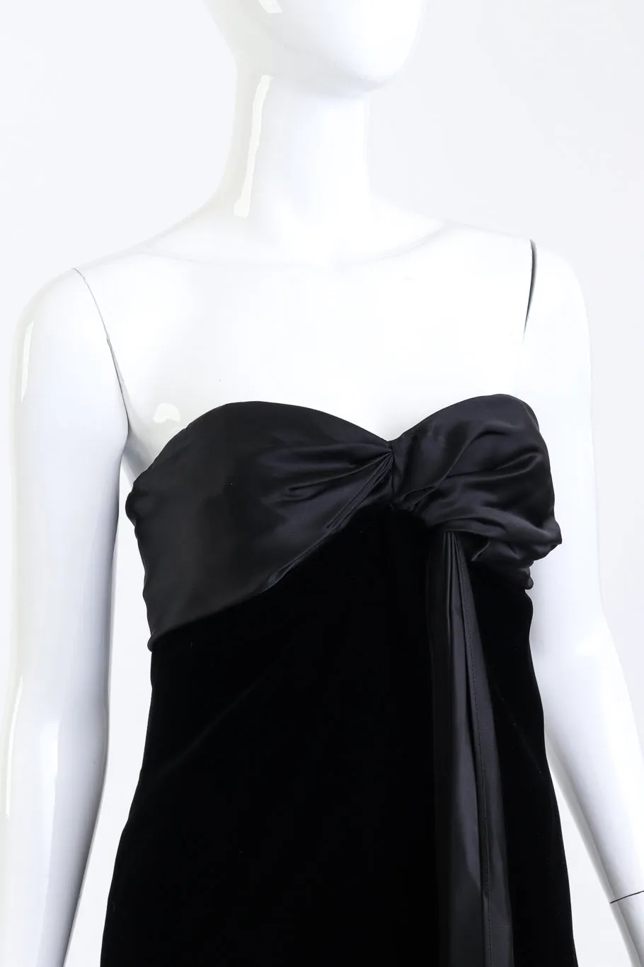 Strapless Velvet Cocktail Dress