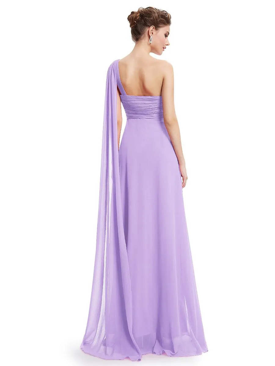 Taille personnalisée Robes de Soirée élégante Chiffon avec Une épaule pour Femmes