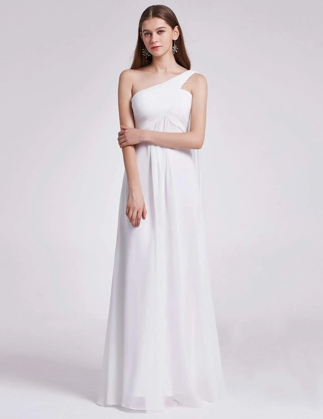 Taille personnalisée Robes de Soirée élégante Chiffon avec Une épaule pour Femmes